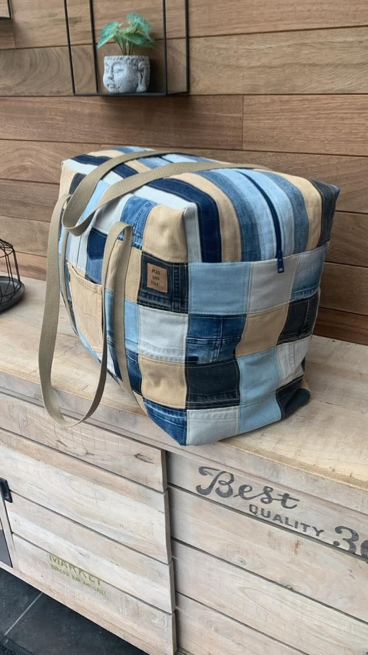 sacdenim1 Sac de voyage en denim