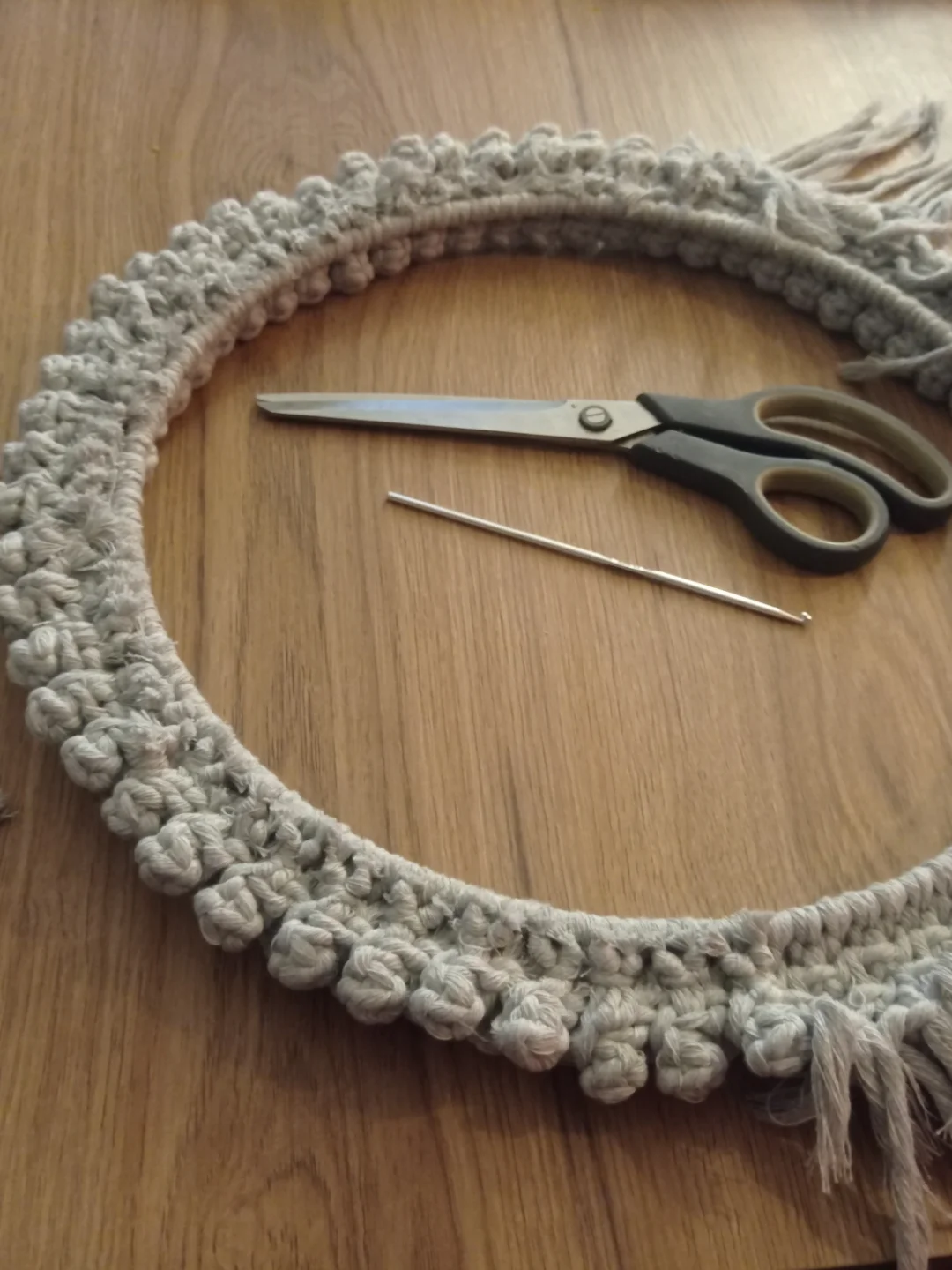 miroir en macramé à noeuds miroir en macramé à noeuds