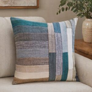 coussin en denim