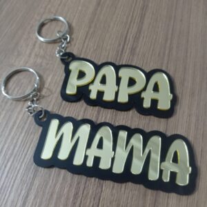 Porte-Clés Personnalisable MAMA / PAPA