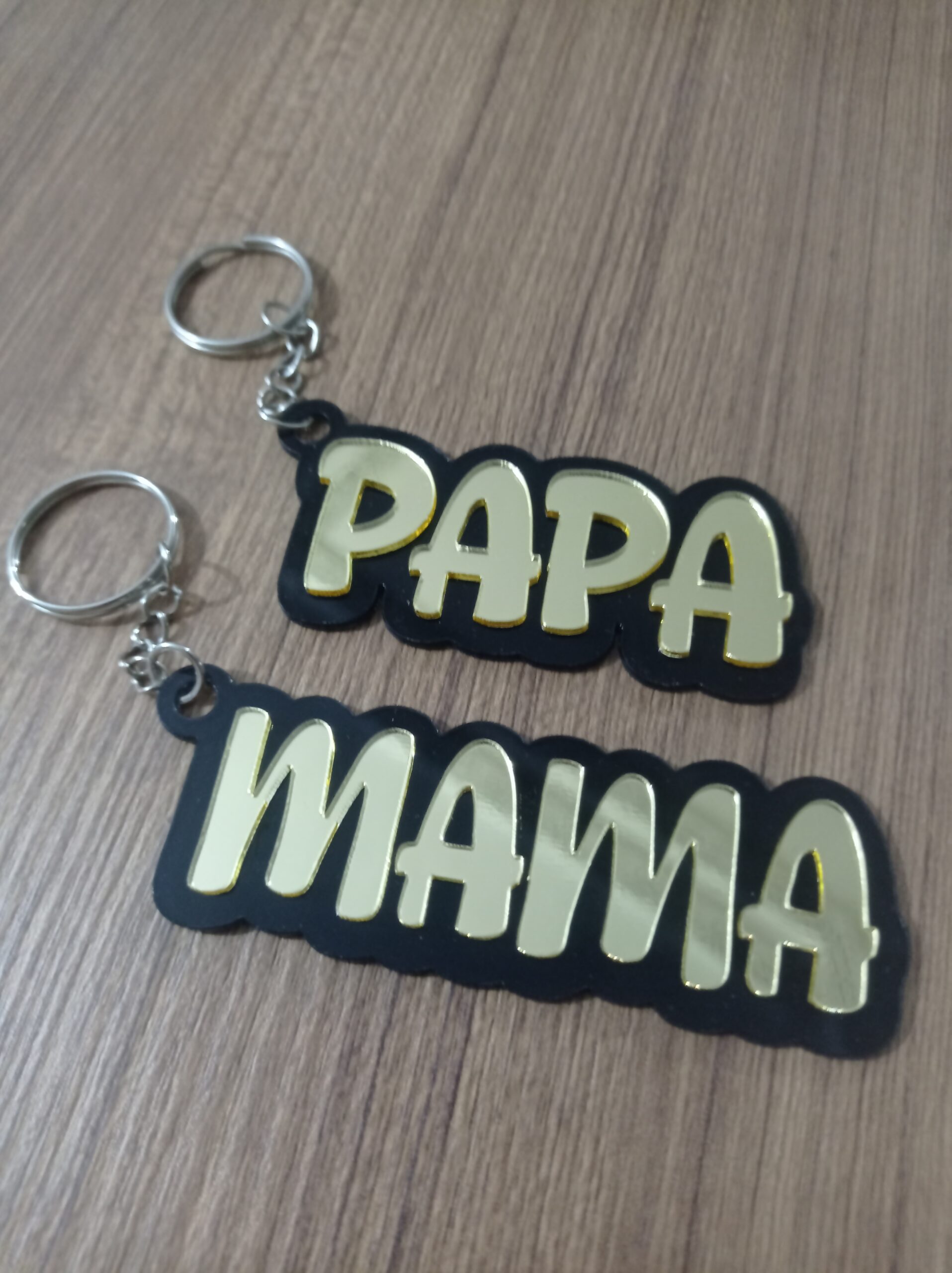 Porte-Clés Personnalisable MAMA / PAPA